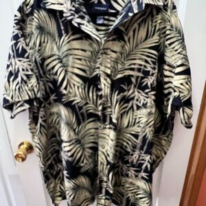 Harbor Bay Tropical Leaf Print Shirt